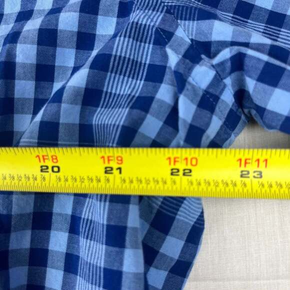 Brooks Brothers Men's XL Regent Fit Blue Plaid Button Down Long Sleeve Shirt - Picture 6 of 10